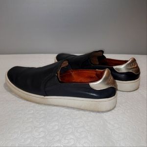 Women's UGG Leather Slip-on Sneakers